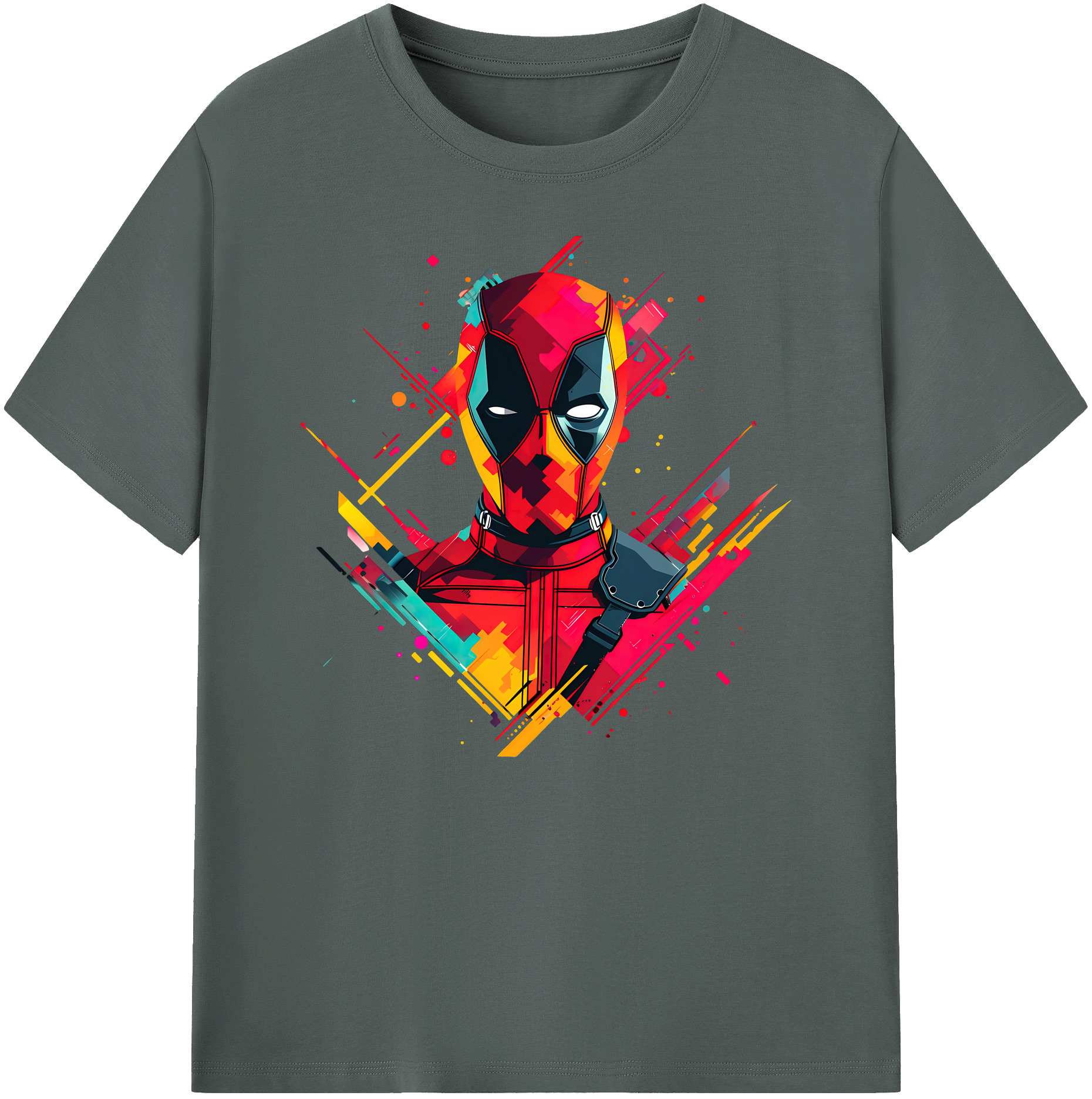 （画像用） Deadpool デッドプール 綿100％ メンズ半袖Tシャツ｜肌触りやわらか＆通気性